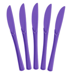 Heavy Duty Purple Plastic Knives | 100 Count