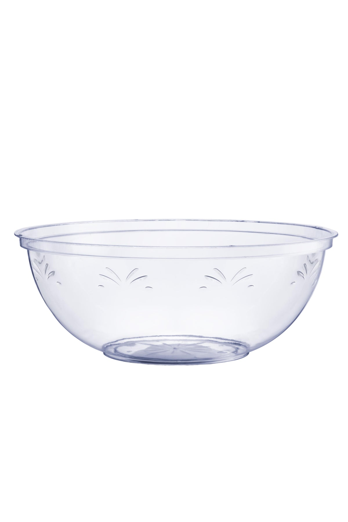 160 Oz. Clear Round Salad Bowl | 8 Count