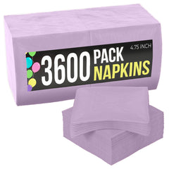 Lavender Beverage Napkins | 3600 Pack