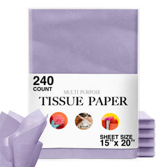 15 In. x 20 In. Lavender Tissue Paper | 240 Sheets