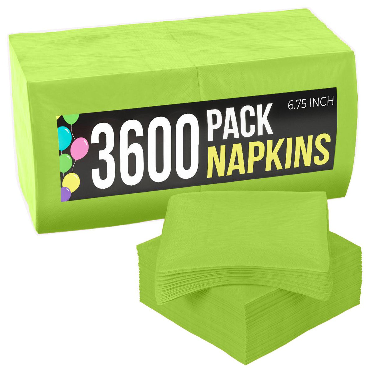 Lime Green Dinner Napkins | 3600 Pack