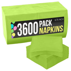 Lime Green Dinner Napkins | 3600 Pack