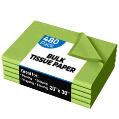 20 In. x 30 In. Lime Green Tissue Paper | 480 Sheets