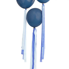 Blue Balloon Streamer Tails | 10 Pack