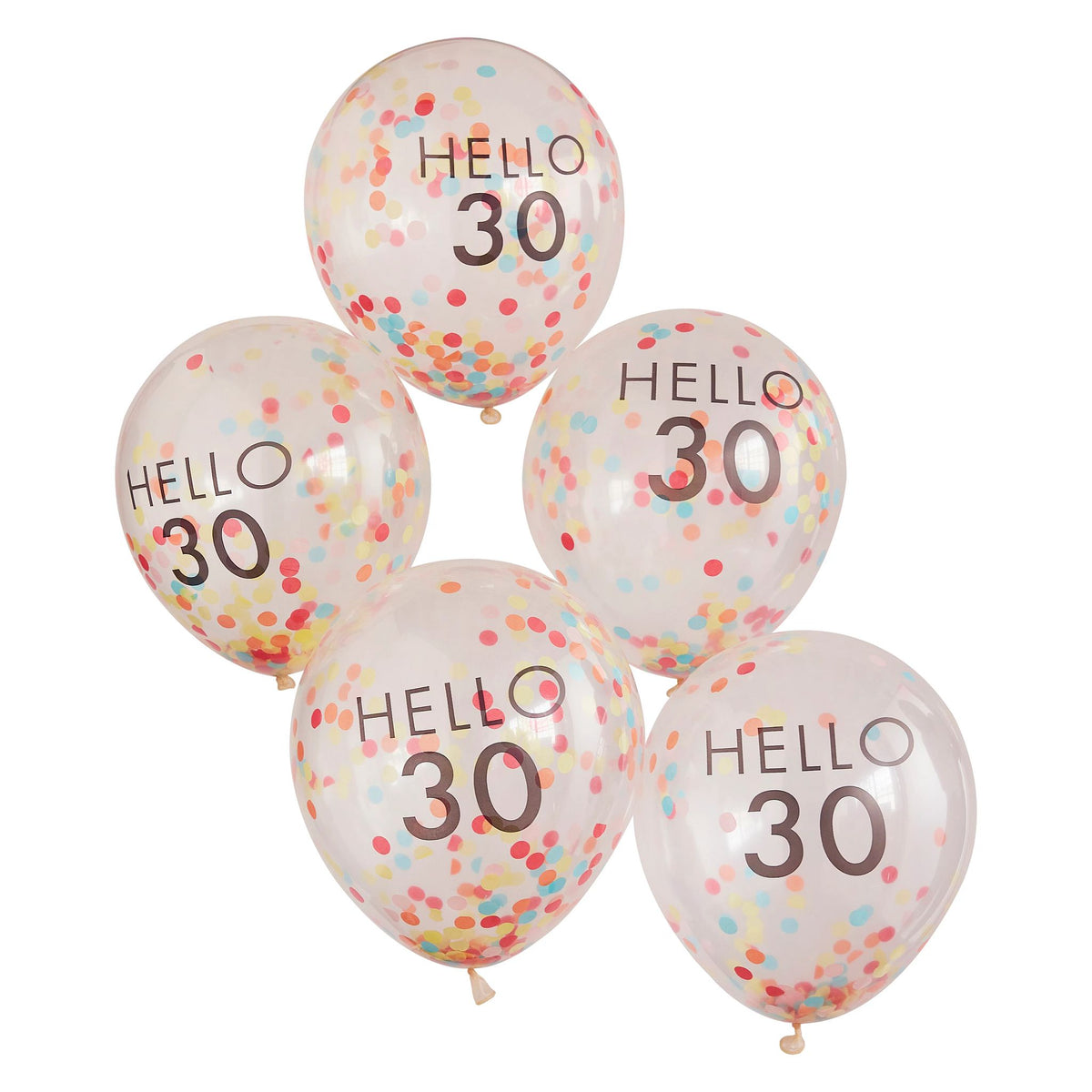 Bright Pastel Hello 30 Balloons, Pink Gold, 12-inch, 5-ct - Case of 60