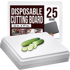 12 In. x 17.5 In. Disposable Cutting Boards | 25 Count