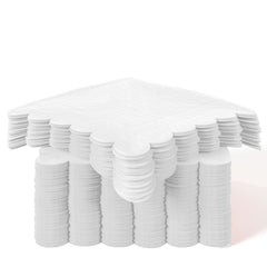 White Scallop Beverage Napkins | 100 Count