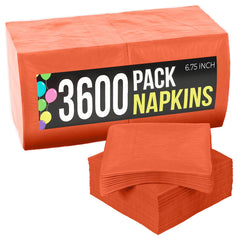 Orange Dinner Napkins | 3600 Pack