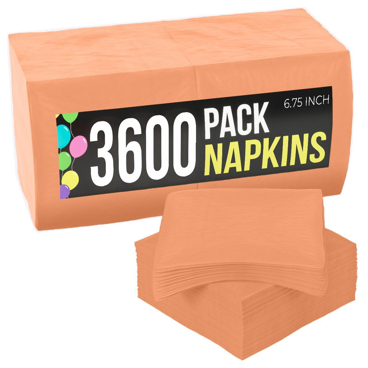 Peach Dinner Napkins | 3600 Pack