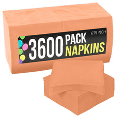 Peach Dinner Napkins | 3600 Pack