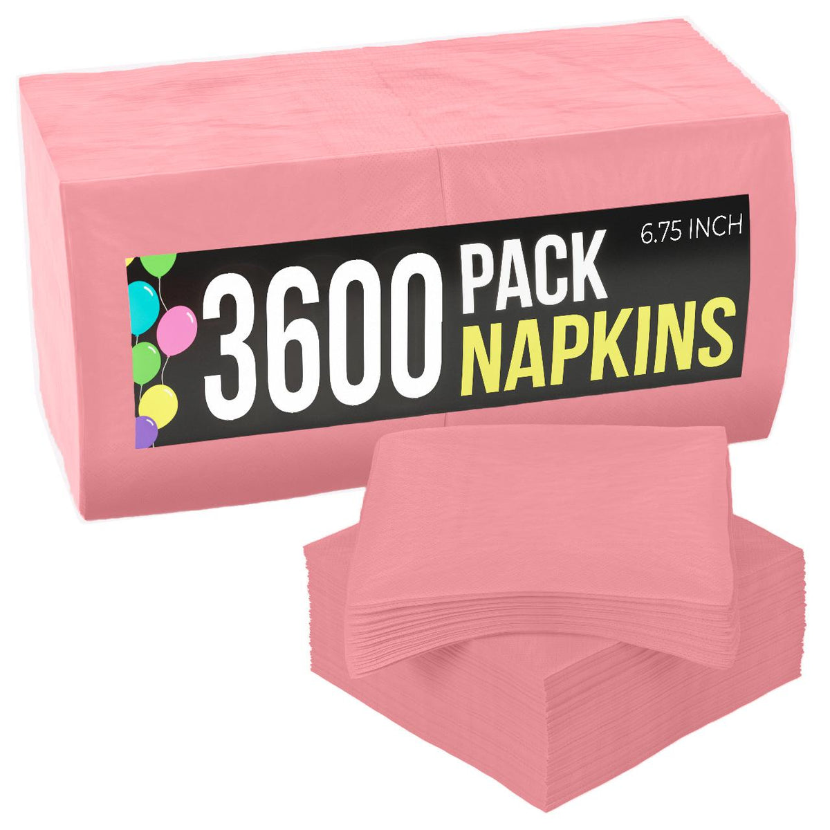 Pink Dinner Napkins | 3600 Pack