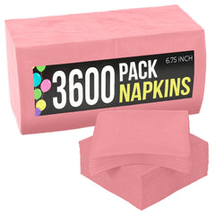 Pink Dinner Napkins | 3600 Pack