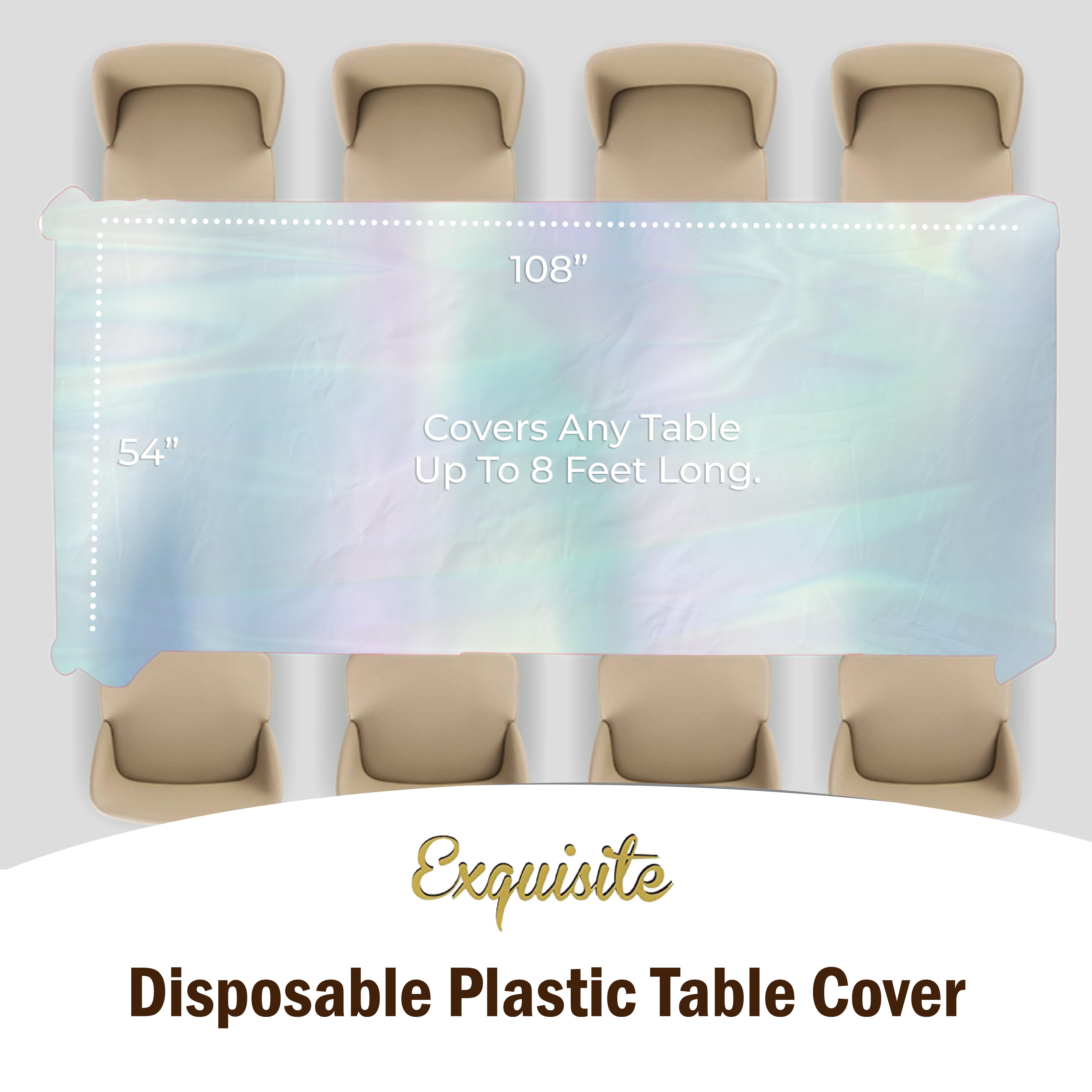 Iridescent Table Covers | 12 Count