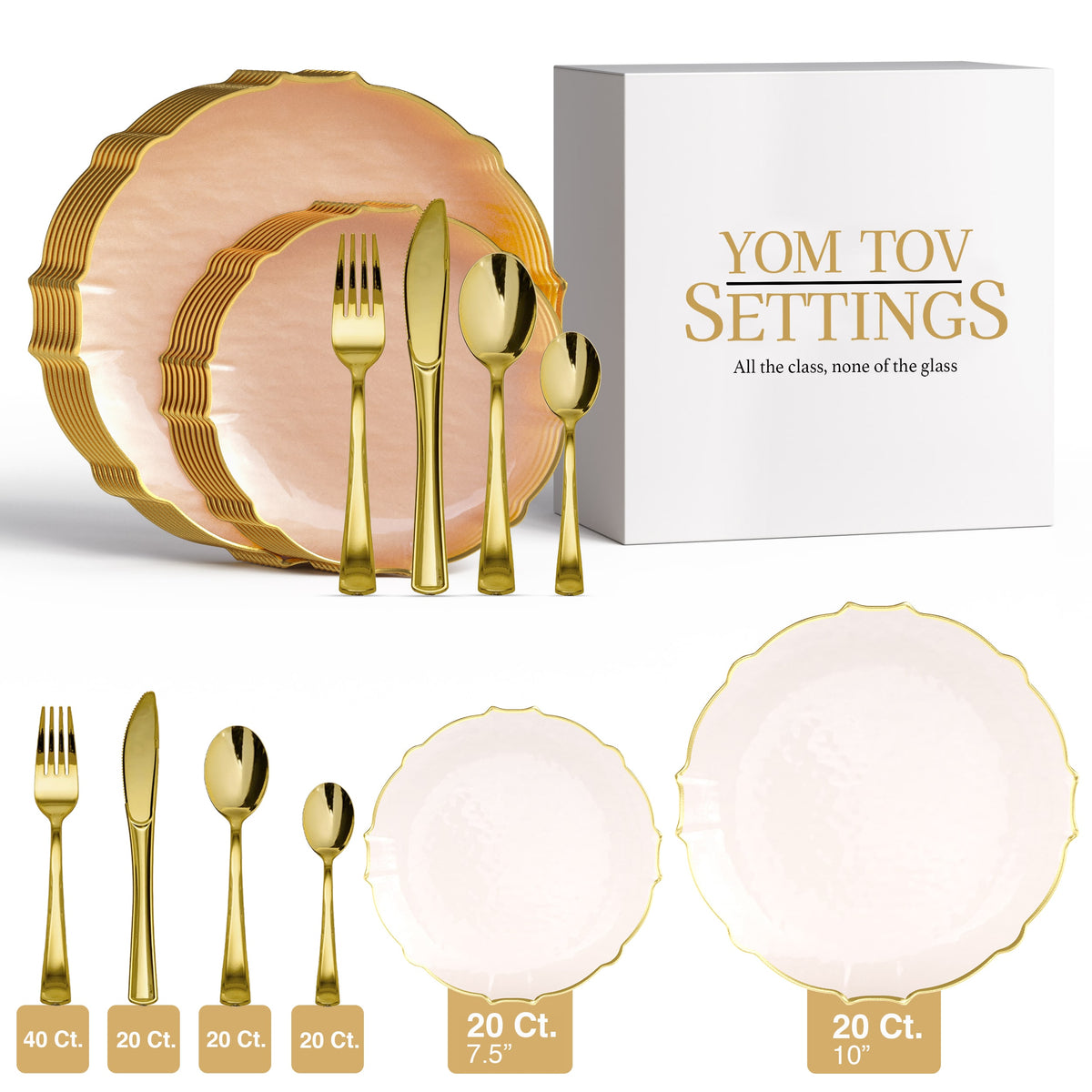 140 Piece Rose Petal Combo Set | Serves 20 Guests