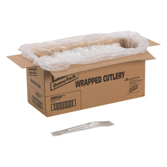 Dixie® Medium-weight Polypropylene White Plastic Soup Spoons, Individually Wrapped | 1000 Count