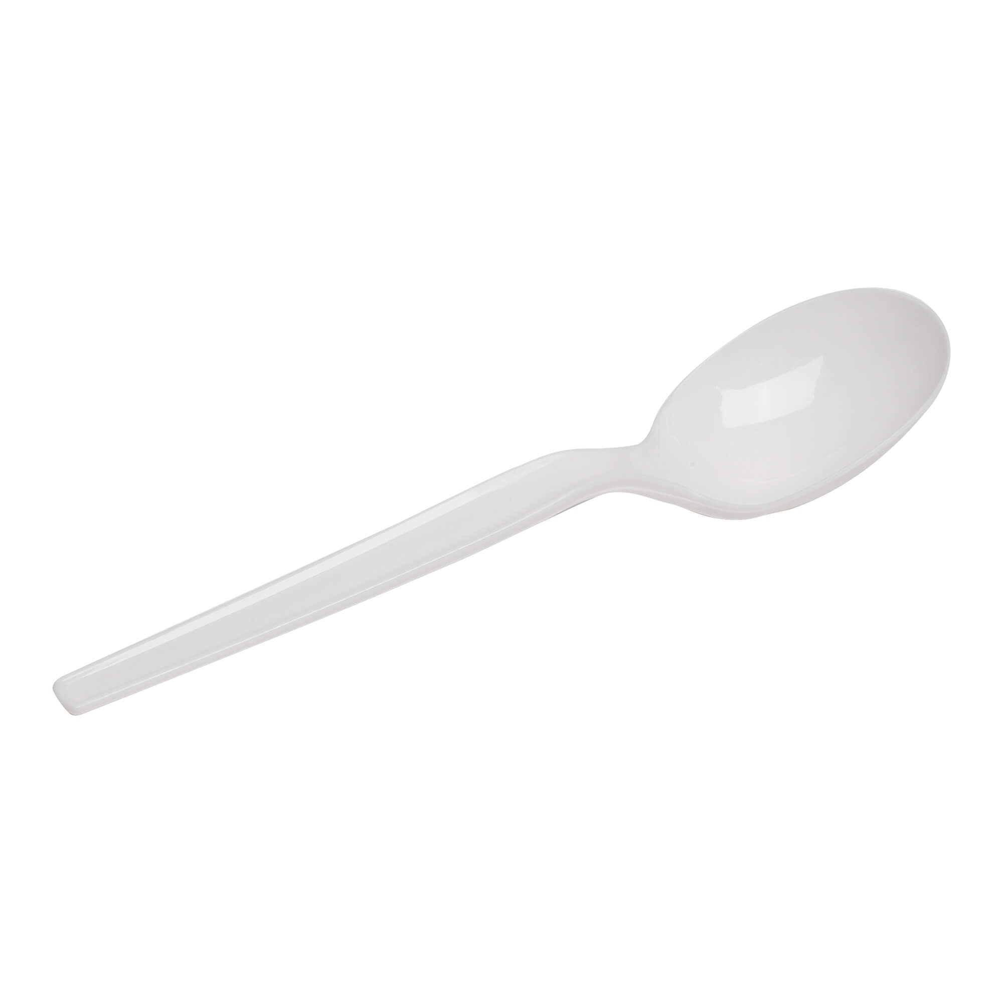 Dixie® Medium-weight Polypropylene White Plastic Soup Spoons, Individually Wrapped | 1000 Count