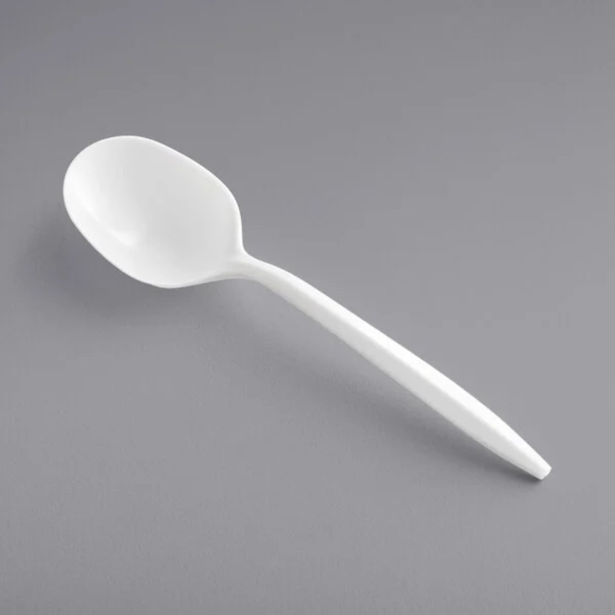 White Plastic Soup Spoons | 1000 Count