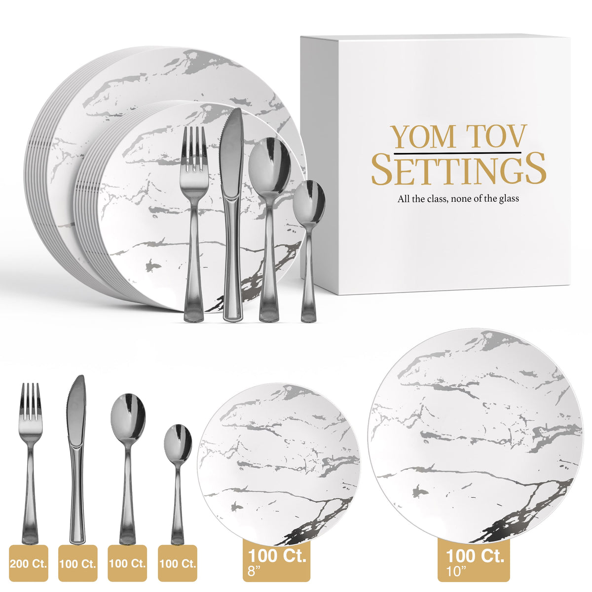 700 Piece Stone Combo Set | Serves 100 Guests