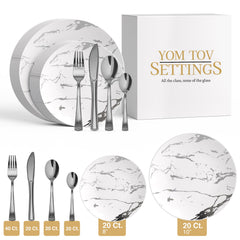 140 Piece Stone Combo Set | Serves 20 Guests
