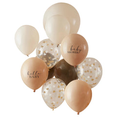 Elegant Latex Balloons for Baby Shower - Case of 30