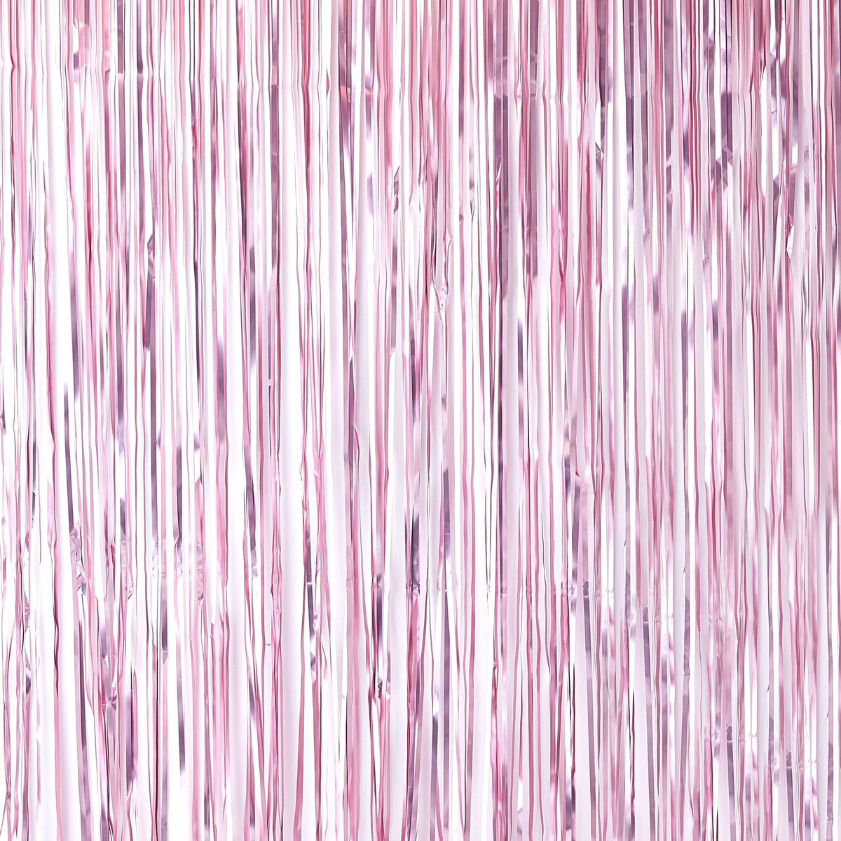 Elegant Pink Foil Fringe Backdrop Kit for Baby Showers - Case of 15
