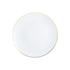 6 In. Classic Gold Design Plastic Plates | 40 Count
