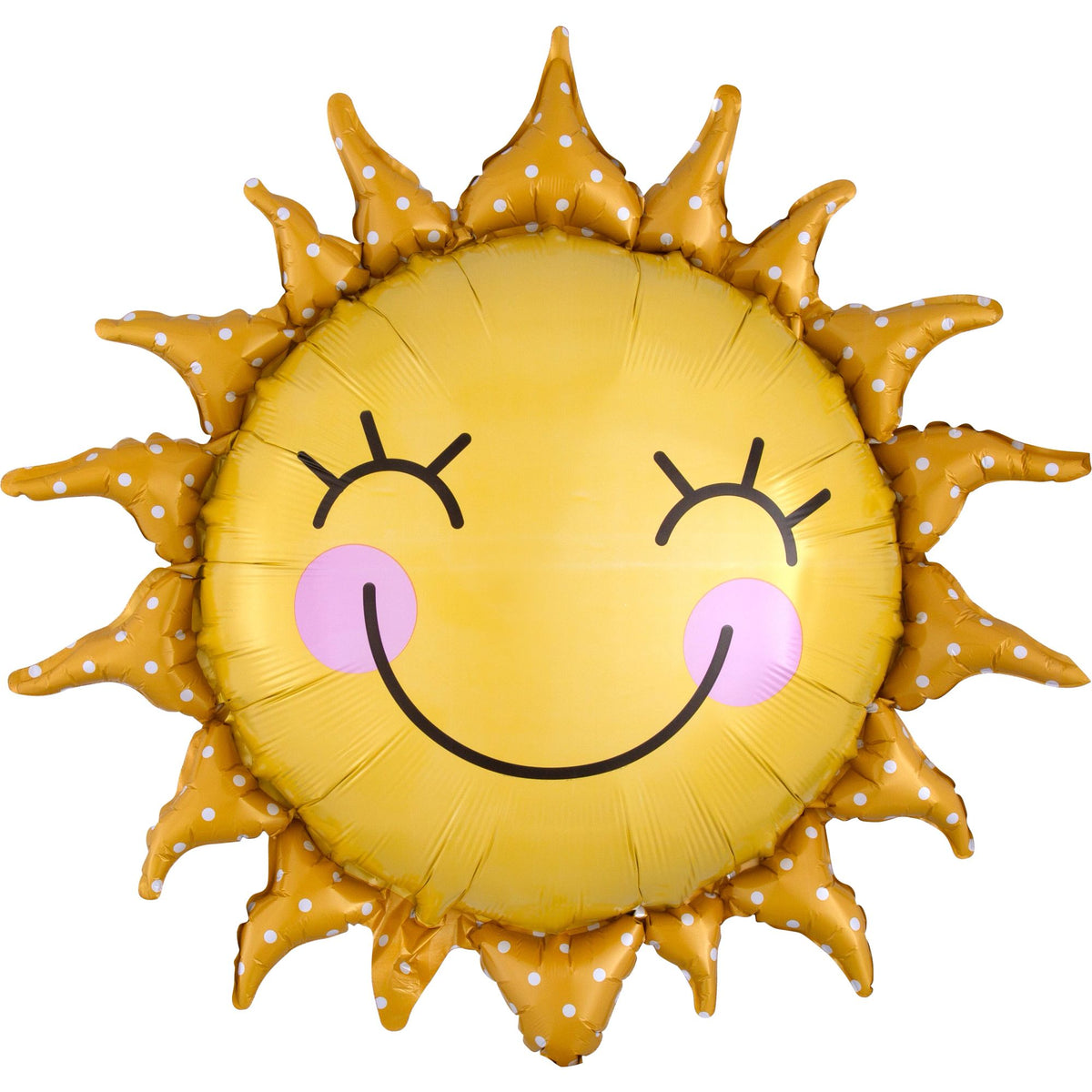Radiant Smiling Sun Foil Balloon - 26 Inch - Pack of 5