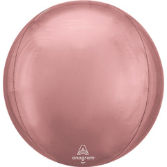 16-inch Rose Gold Orbz Foil Balloon - Case of 50