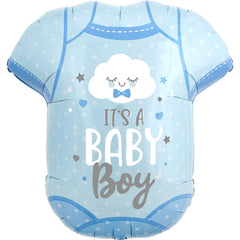 It's a Baby Boy Onesie Super Shape Foil Balloon - Case of 50