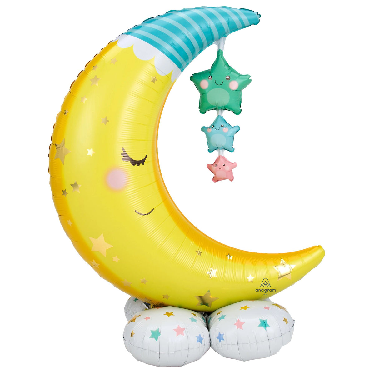 Airloonz Moon & Stars Baby Shower Balloon Decoration - Case of 24