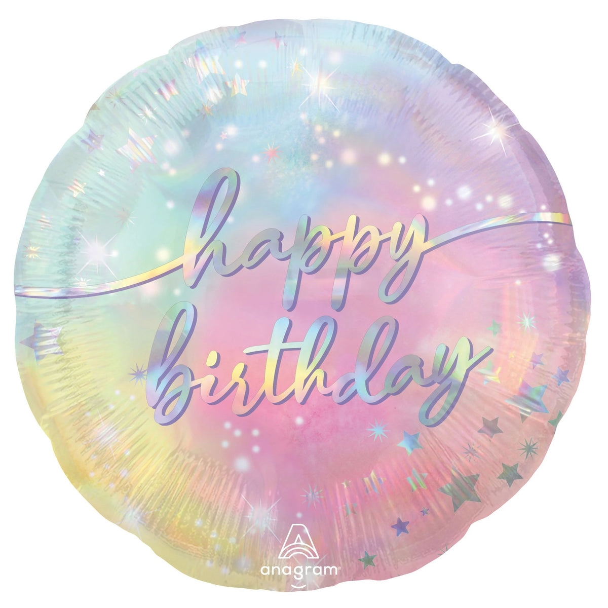 Luminous Happy Birthday Foil Balloon - 18-Inch Mylar - Pack of 10