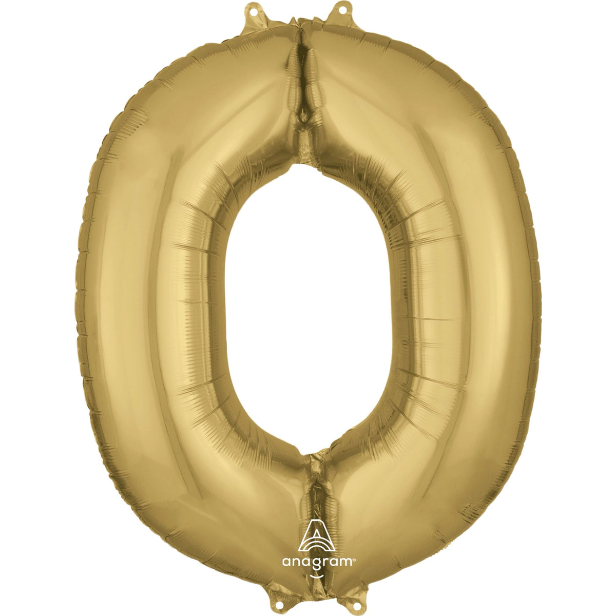 Gold Foil Letter O Balloon - Metallic Party Decor - Pack of 5
