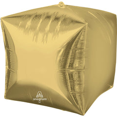 Shimmering Gold Cube Foil Balloon - Case of 48
