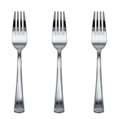 Exquisite Silver Plastic Forks | 40 Count