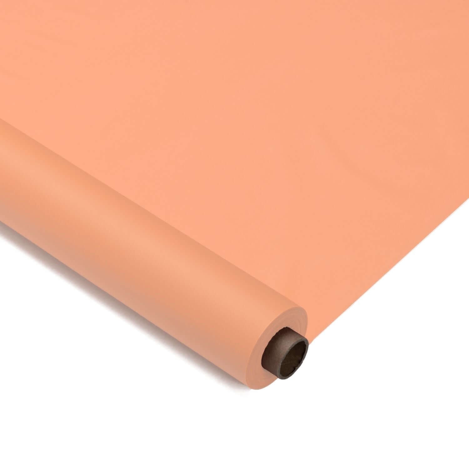 40 In. X 100 Ft. Premium Peach Plastic Table Roll | 6 Pack - Yom Tov Settings