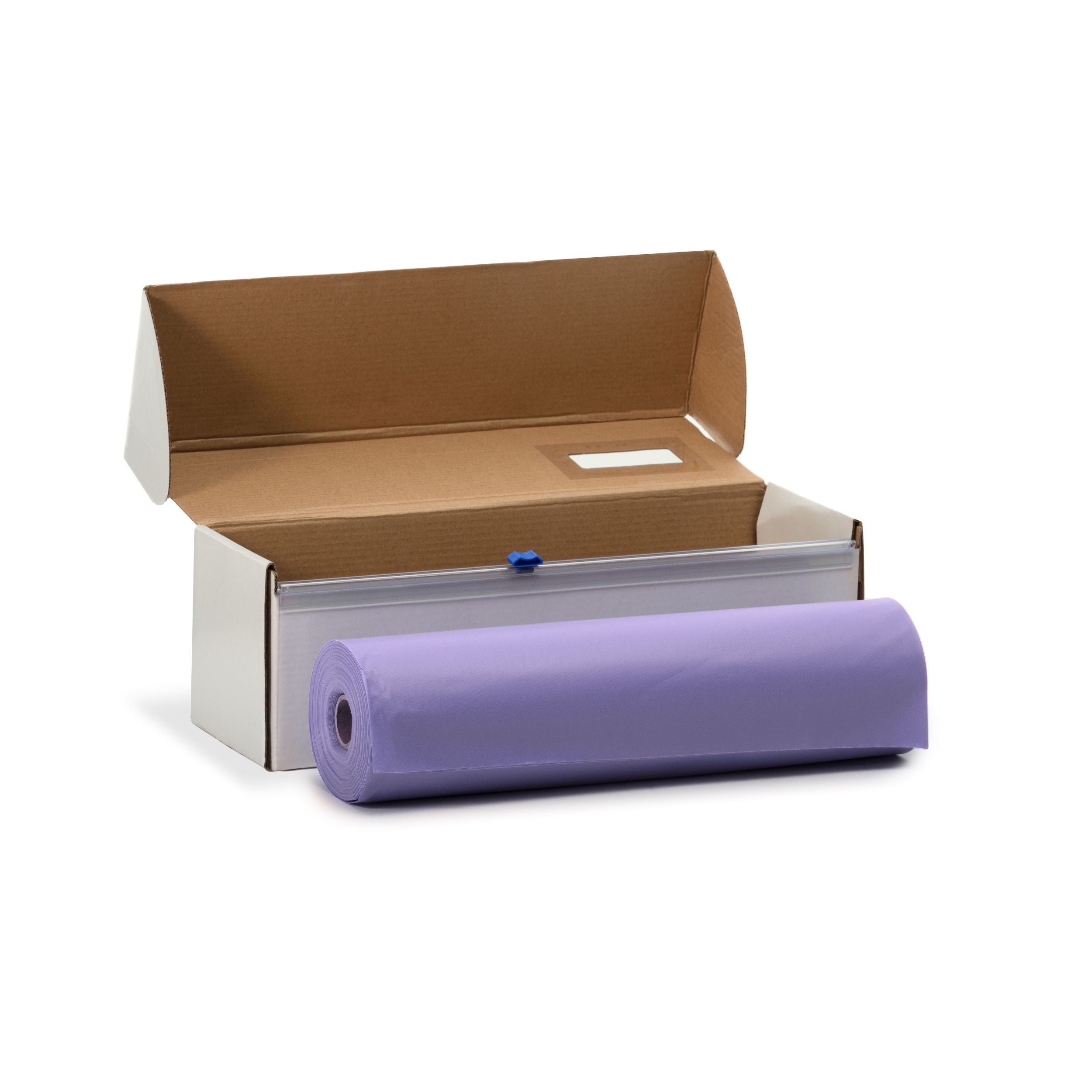 54" X 100' Cut To Size Lavender Plastic Table Rolls | 6 Pack