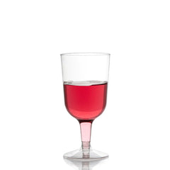 5.5 Oz. Clear Plastic Wine Cups | 40 Count