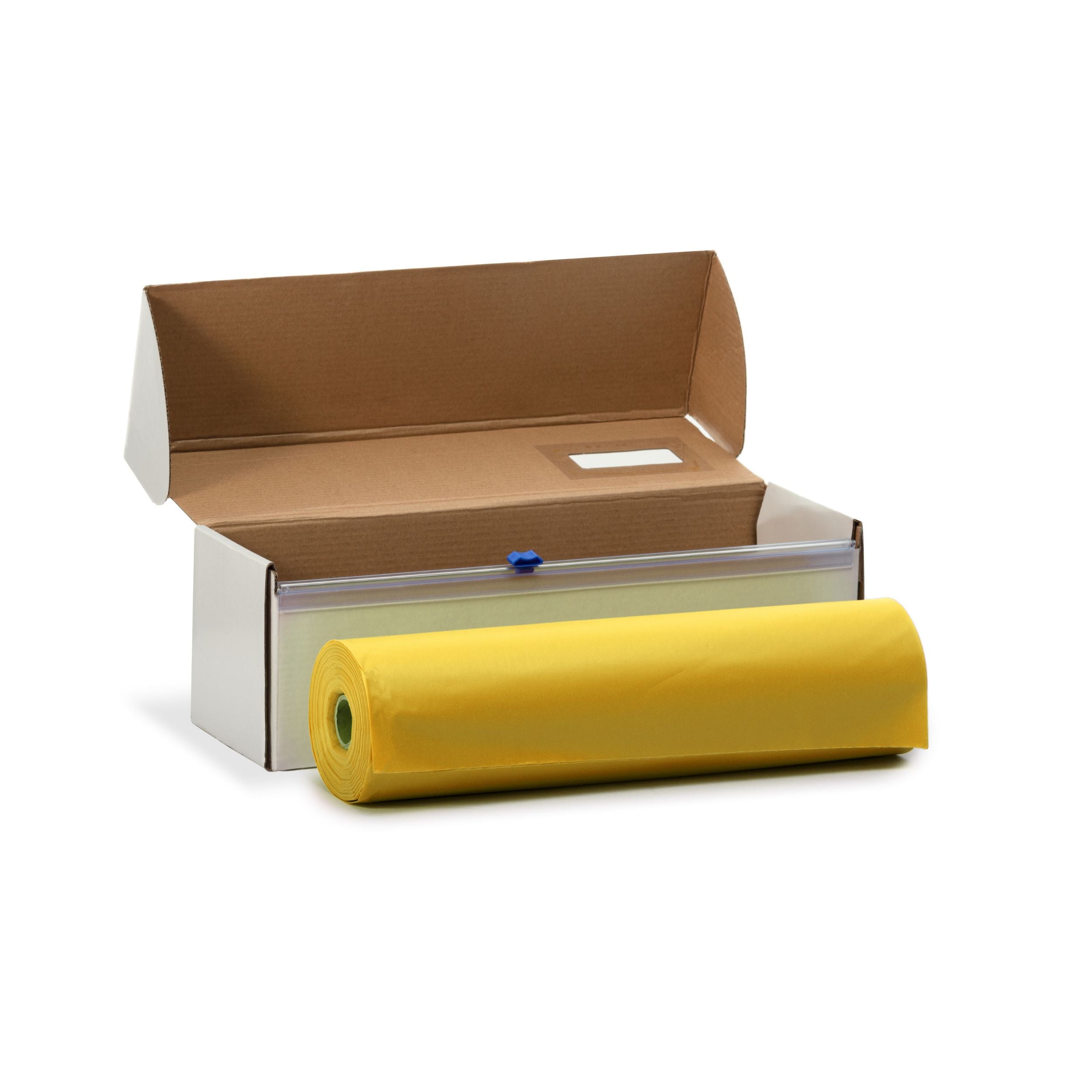 54" X 100' Cut To Size Yellow Plastic Table Rolls | 6 Pack
