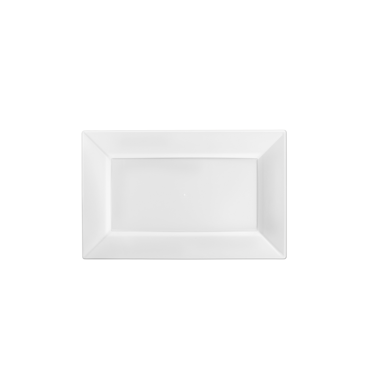 7.5 In. White Rectangular Plates | 40 Count