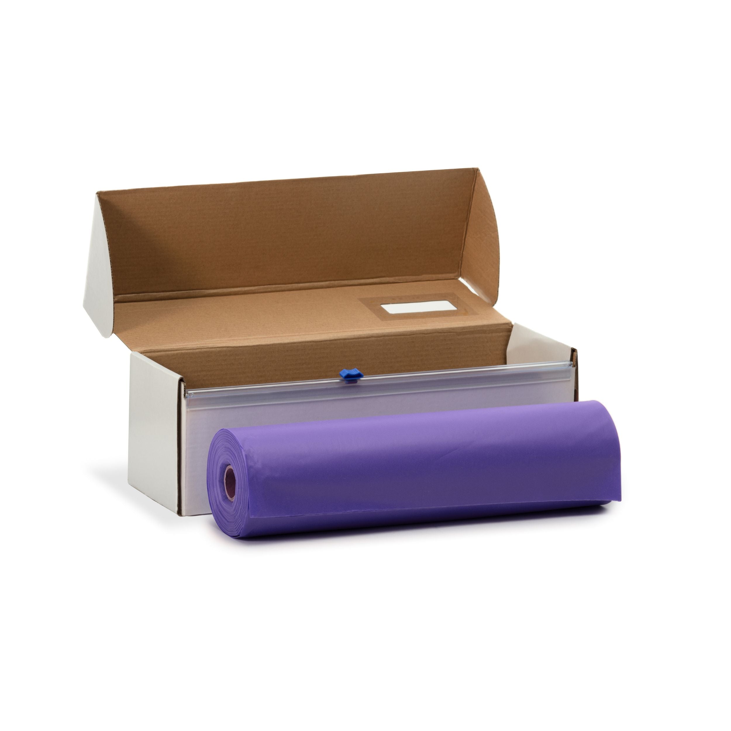 54" X 100' Cut To Size Purple Plastic Table Rolls | 6 Pack