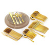 140 Piece Gold Sparkle Combo Set | Serves 20 Guests - Yom Tov Settings