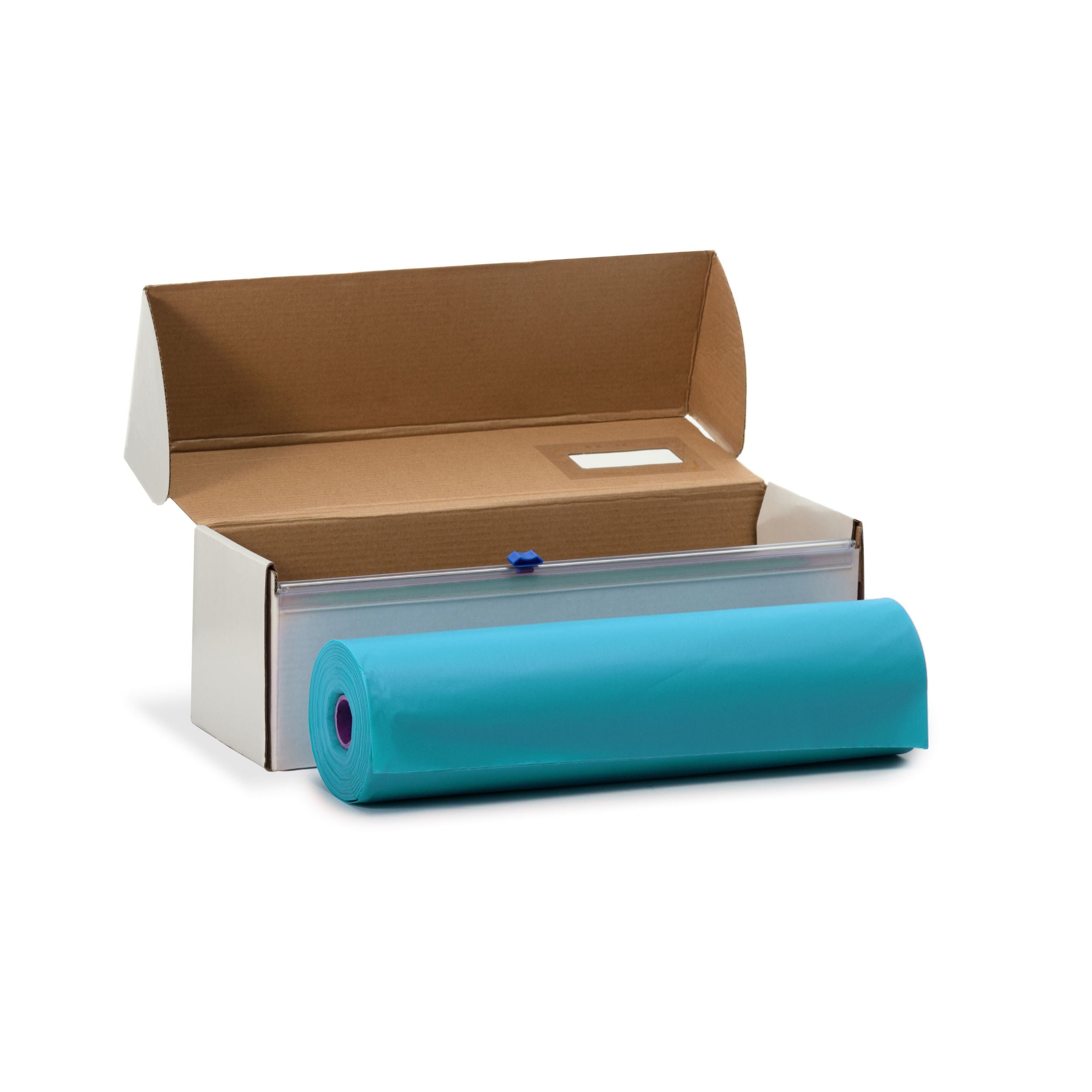 54" X 100' Cut To Size Turquoise Plastic Table Roll | 6 Pack
