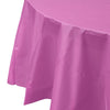 Magenta Round Plastic Tablecloth | 48 Count - Yom Tov Settings