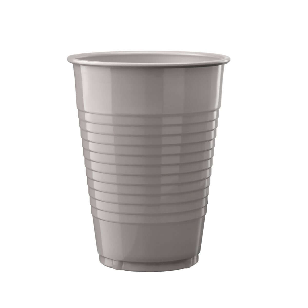 12 Oz. | Silver Plastic Cups | 600 Count - Yom Tov Settings