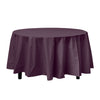 Load image into Gallery viewer, Premium Round Plum Plastic Tablecloth | 96 Count - Yom Tov Settings