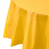 Yellow Round Plastic Tablecloth | 48 Count - Yom Tov Settings