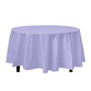 Premium Round Lavender Plastic Tablecloth | 96 Count - Yom Tov Settings