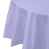 Premium Round Lavender Plastic Tablecloth | 96 Count - Yom Tov Settings
