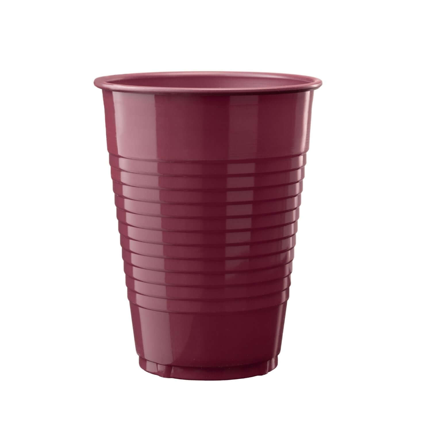 12 Oz. | Burgundy Plastic Cups | 600 Count - Yom Tov Settings