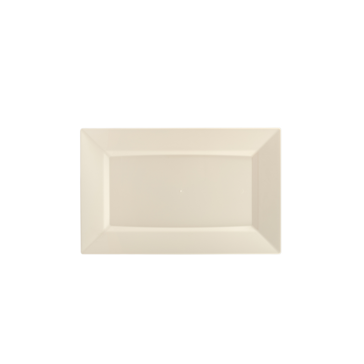 7.5 In. Ivory Rectangular Plates | 40 Count